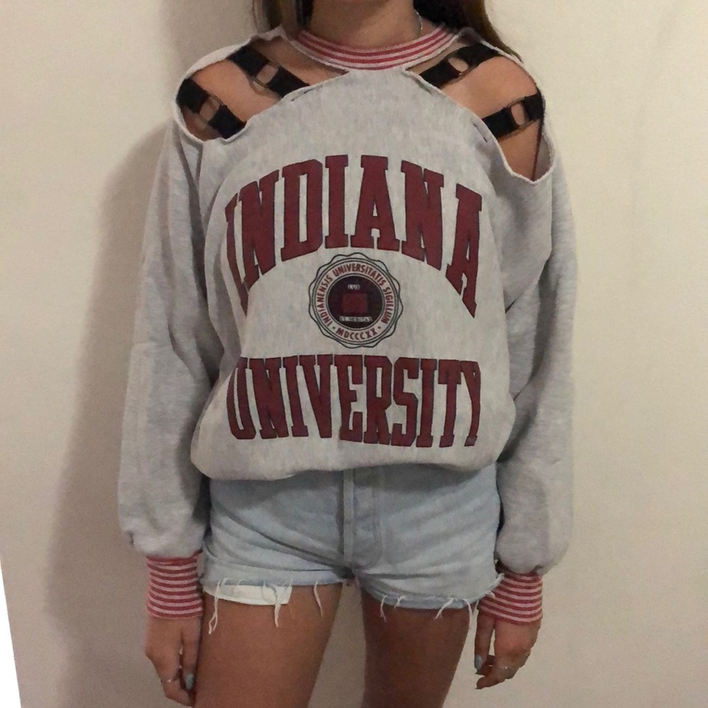 Indiana University Vintage Cutout Sweatshirt